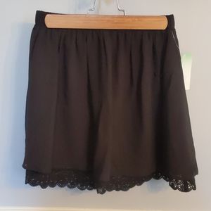 BNWT Decree black mini skirt